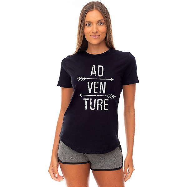Camiseta Longline Feminina MXD Conceito Adventure Aventura