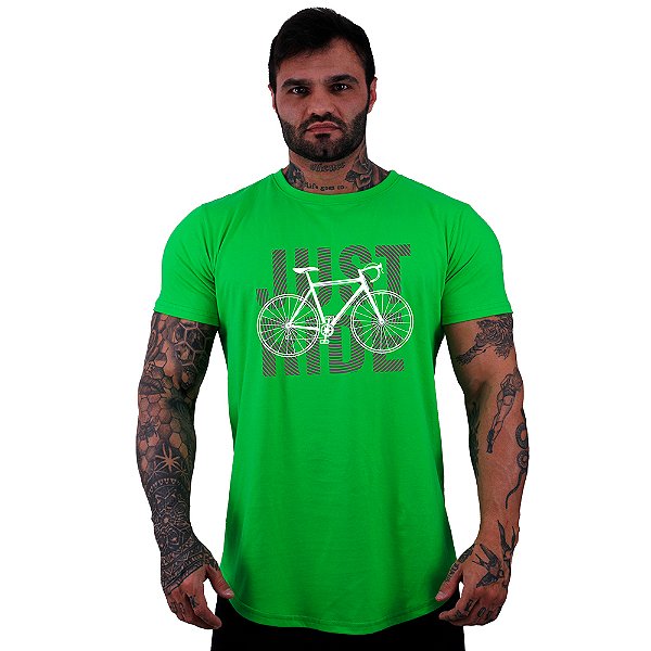Camiseta Longline MXD Conceito MTB Mountain Bike Just Ride
