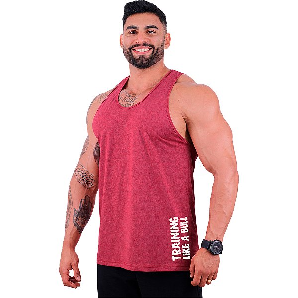 Regata Cavada Estampa Lateral Masculina MXD Conceito Training Like a Bull
