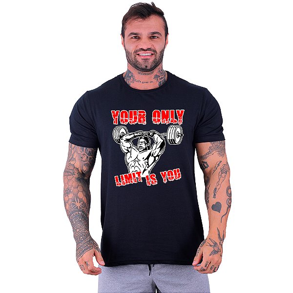 Camiseta Tradicional Manga Curta MXD Conceito Your Only Limit Is You