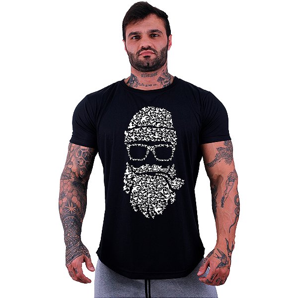 Camiseta Longline Manga Curta MXD Conceito Hipster Feito de Passáros