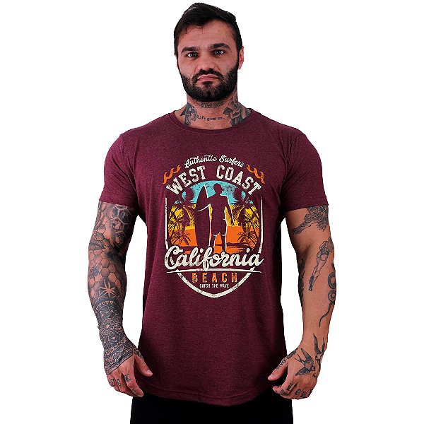 Camiseta Longline Manga Curta MXD Conceito West Coast California SURF