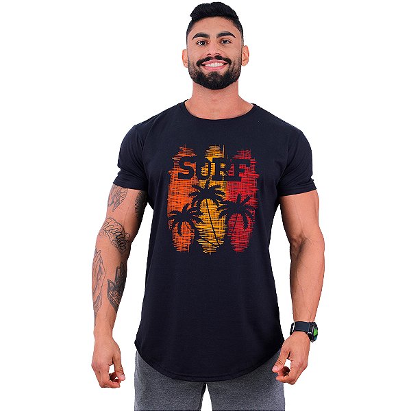 Camiseta Longline Manga Curta MXD Conceito SURF Tres Pranchas