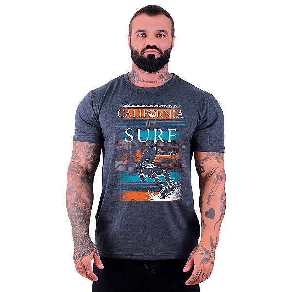 Camiseta Tradicional Masculina Manga Curta MXD Conceito SURF California The Surf