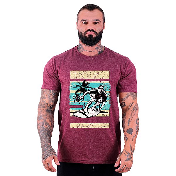 Camiseta Tradicional Masculina Manga Curta MXD Conceito SURF Homendo Surfando