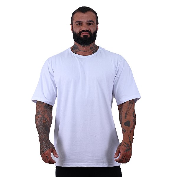 Camiseta Oversized Masculina MXD Conceito Maior Gramatura Branca