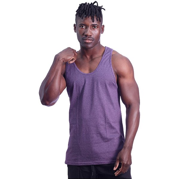 Regata Cavada Masculina MXD Conceito Mescla Roxo