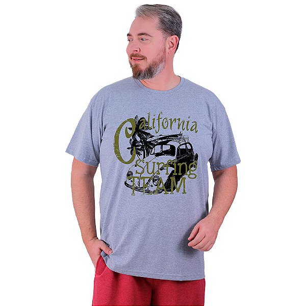 Camiseta Plus Size Tradicional Manga Curta MXD Conceito California Surfing Team