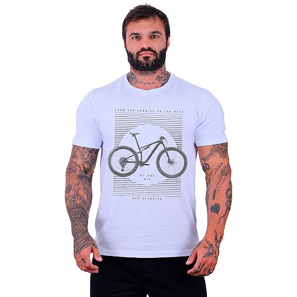 Camiseta Tradicional Masculina Manga Curta MXD Conceito MTB From The Sunnise The Dusk