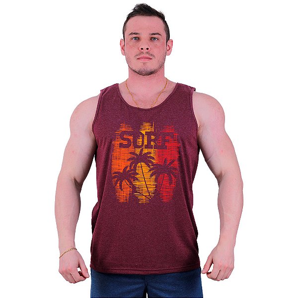 Regata Clássica Estampado Masculina MXD Conceito SURF Três Pranchas