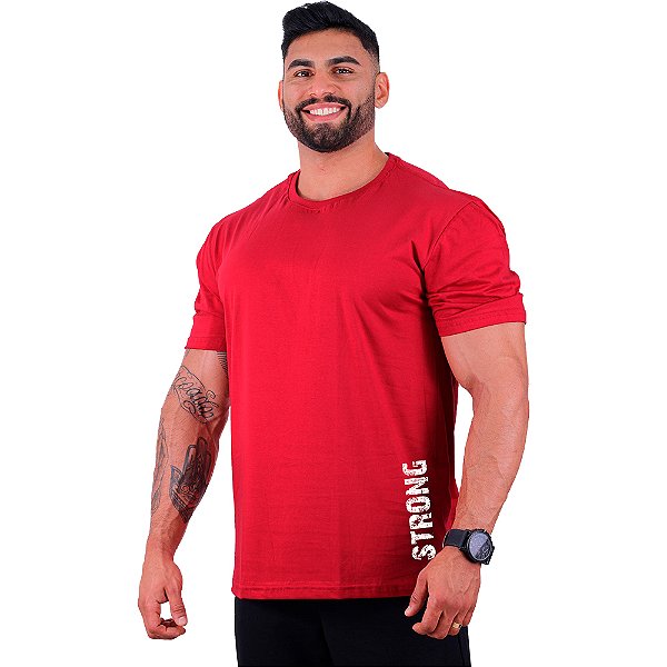 Camiseta Tradicional Estampa Lateral Manga Curta MXD Conceito Strong