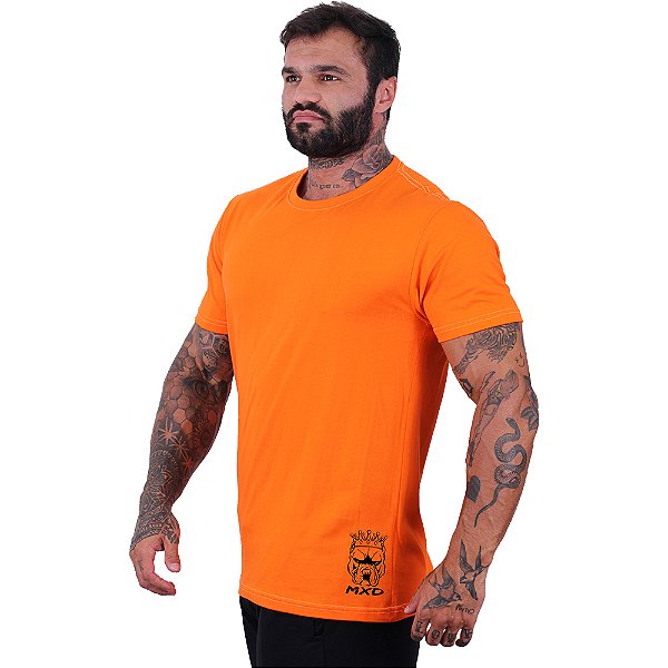 Camiseta Tradicional Estampa Lateral Manga Curta MXD Conceito Logo Pitbull