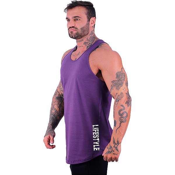 Regata Longline Masculina MXD Conceito Estampa Lateral LifeStyle