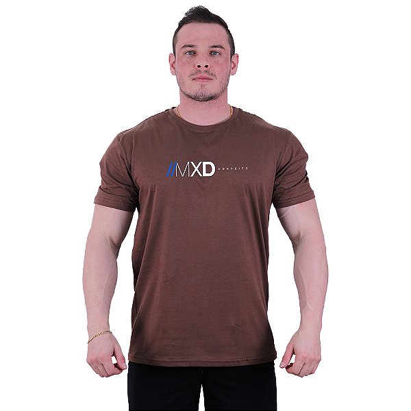 Camiseta Tradicional Estampada Manga Curta MXD Conceito Logo Centralizada