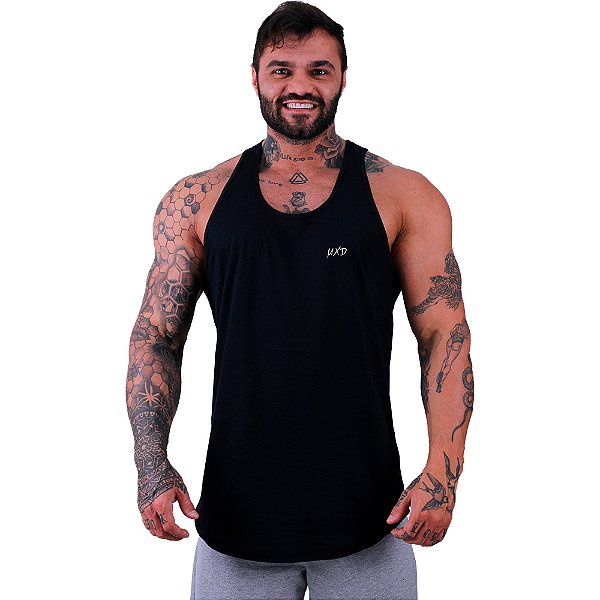 Regata Longline Masculina MXD Conceito Estampa Peitoral Logo MXD Conceito