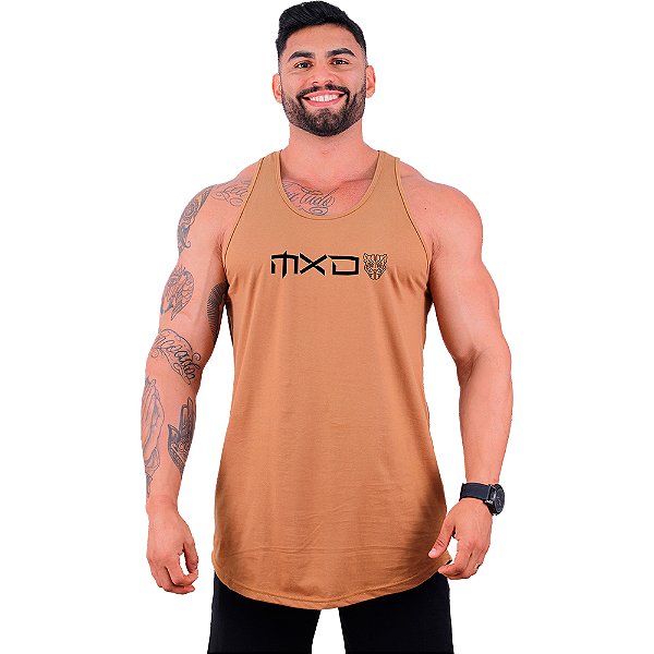 Regata Longline Masculina MXD Conceito Estampa Centralizada Pantera
