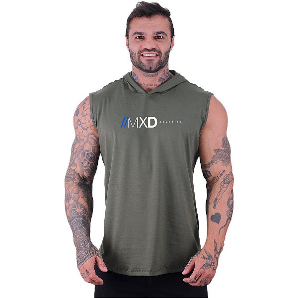 Regata Longline com Touca MXD Conceito Logo Centralizada