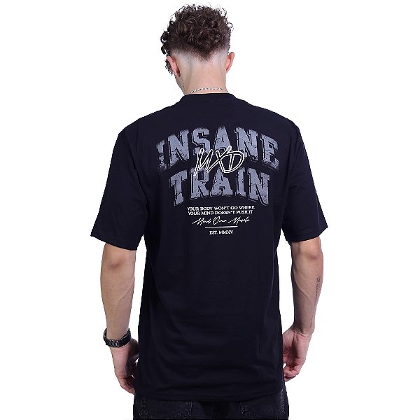Camiseta Oversized Masculina MXD Conceito Maior Gramatura Insane Preto