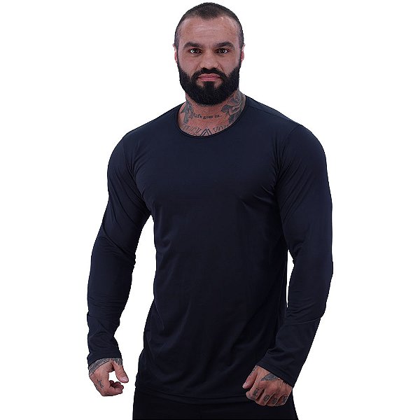 Camiseta Manga Longa MXD Conceito 90% Poliéster 10% Elastano Proteção UV 50+ Com DEFEITO Cores Sortidas