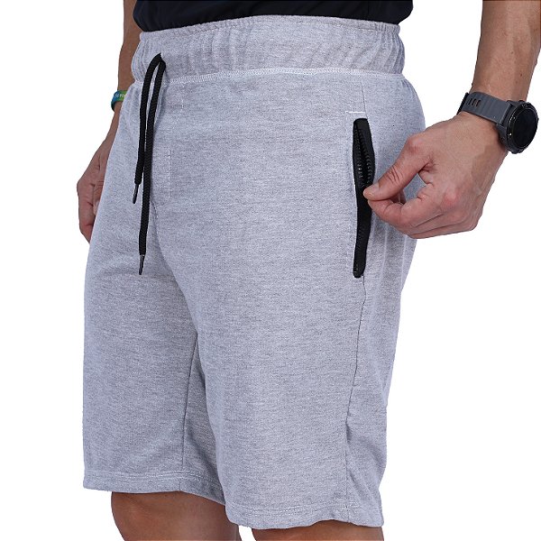 Bermula Moletinho 2 Bolsos com Ziper Masculina MXD Conceito Mescla Tradicional