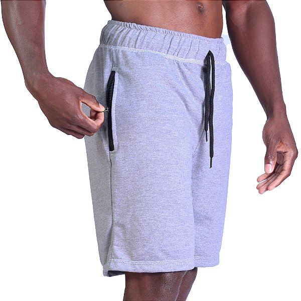 Bermuda Moletinho 2 Bolsos com Ziper Masculina MXD Conceito Mescla Tradicional