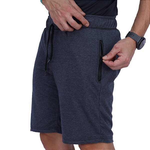 Bermula Moletinho 2 Bolsos com Ziper Masculina MXD Conceito Grafite