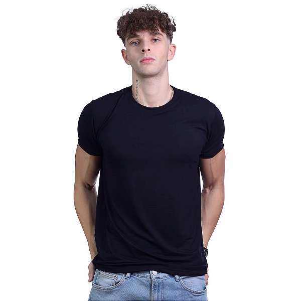 Camiseta Viscose Tradicional Premium Masculina MXD Conceito Preto