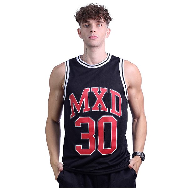 Regata Basquete Dry Masculina MXD Conceito MXD 30 Preto