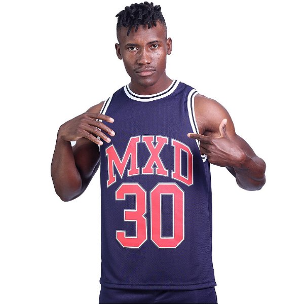 Regata Basquete Dry Masculina MXD Conceito MXD 30 Azul Marinho