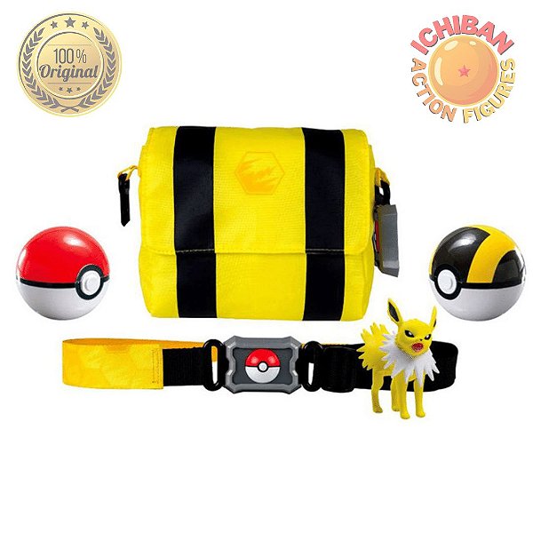 Kit Pokebola Grande + Pokemon Brinquedo Articulado Boneco