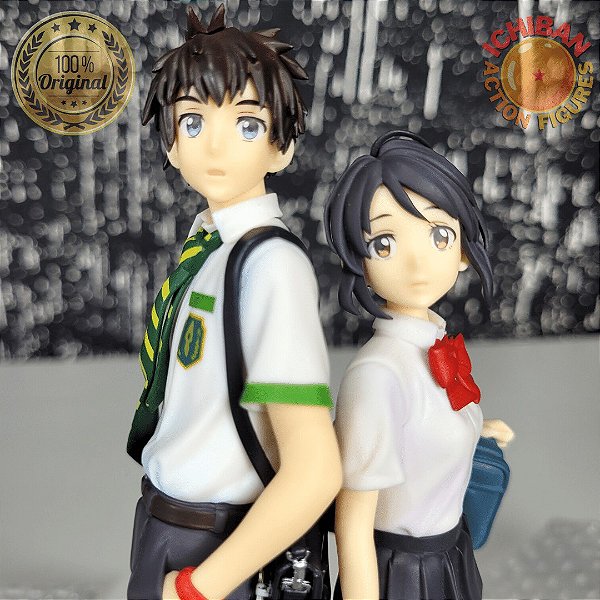 PACK MITSUHA E TAKI YOUR NAME POPUP PARADE 100% ORIGINAL SEM CAIXA E COM UMA BASE FALTANDO