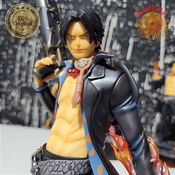 PORTGAS D. ACE ONE PIECE POP MEGA HOUSE 100% ORIGINAL FALTANDO ALGUNS ITENS SEM CAIXA