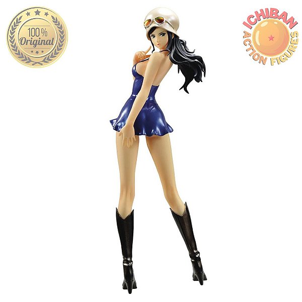 NICO ROBIN ONE PIECE CHRONICLE GLITTER & GLAMOURS ESTILO DRESSROSA BANPRESTO 100% ORIGINAL LACRADO