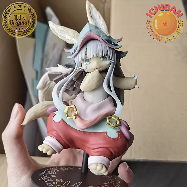 Zhongkaihua Made in Abyss: The Golden City of the Scorching Sun Figurina Anime Nanachi Action Figure Q Figure Statua Modello di argilla Ornamenti da scrivania