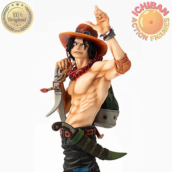 PORTGAS D. ACE ONE PIECE SMSP X BWFC THE BRUSH BANPRESTO 100% ORIGINAL LACRADO