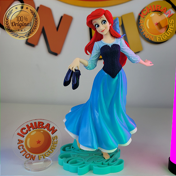 PRINCESA ARIEL FORMA HUMANA EXQ BANPRESTO 100% ORIGINAL SEM CAIXA