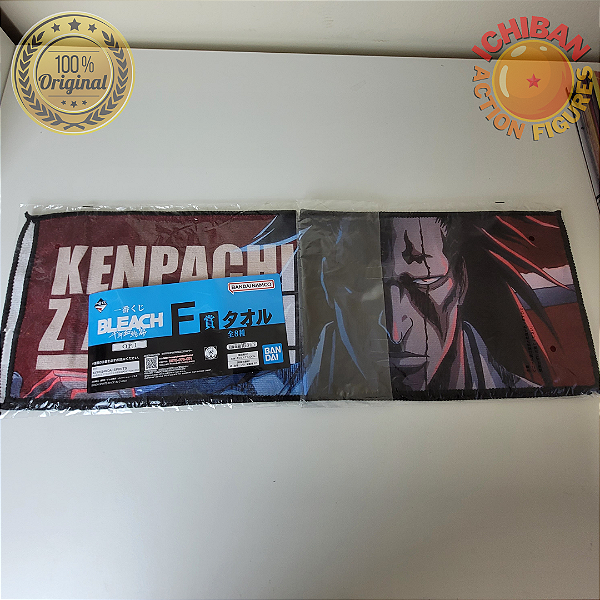 TOALHA ZARAKI KENPACHI BLEACH THOUSAND YEAR BLOOD WAR ICHIBAN KUJI 100% ORIGINAL LACRADO
