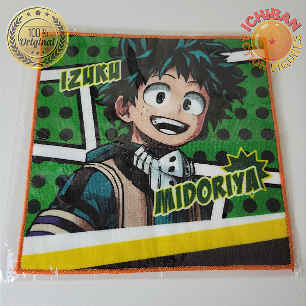 TOALHA PEQUENA IZUKU MIDORIYA MY HERO ACADEMIA ICHIBAN KUJI 100% ORIGINAL LACRADO