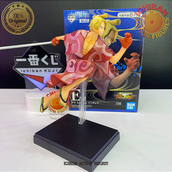 SABO DE KIMONO ONE PIECE FULL FORCE ICHIBAN KUJI LETRA E BANDAI 100% ORIGINAL COM CAIXA