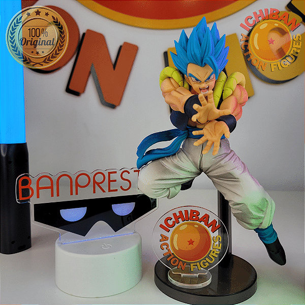 GOGETA SSJ BLUE DRAGON BALL SUEPER KAMEHAMEHA BANPRESTO 100% ORIGINAL SEM CAIXA