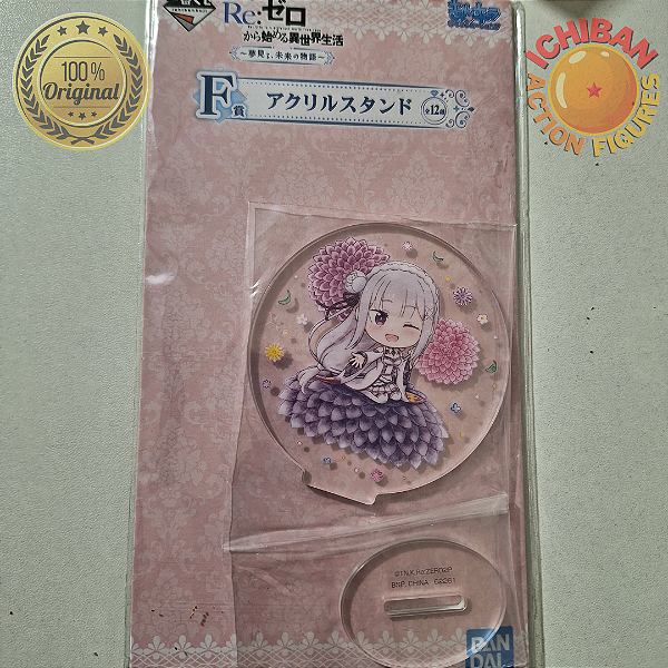 ACRÍLICO EMILIA RE:ZERO ICHIBAN KUJI 100% ORIGINAL