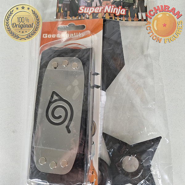 KIT SHINOBI DE KONOHA NARUTO 100% ORIGINAL LACRADO