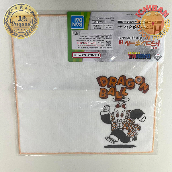 TOALHA VOVÔ GOHAN DRAGON BALL LETRA H ICHIBAN KUJI 100% ORIGINAL LACRADO