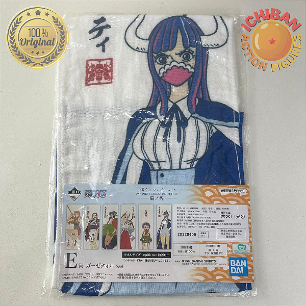 TOALHA ULTI ONE PIECE LETRA E ICHIBAN KUJI 100% ORIGINAL LACRADO