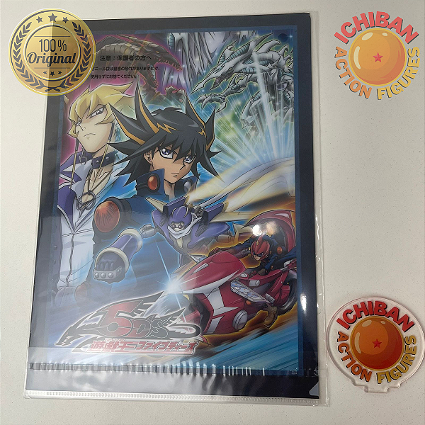 PASTA DUPLA YU GI OH 5D´S LETRA E ICHIBAN KUJI 100% ORIGINAL LACRADO