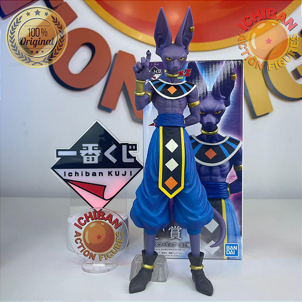 BILLS DRAGON BALL SUPER MASTERLISE ICHIBAN KUJI LETRA F BANDAI 100% ORIGINAL COM CAIXA