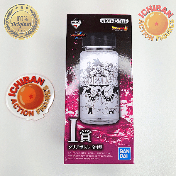 GARRAFA DRAGON BALL SUPER LETRA I ICHIBAN KUJI 100% ORIGINAL LACRADO