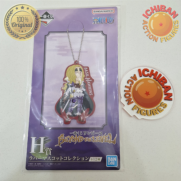 CHAVEIRO BASIL HAWKINS VERMELHO ONE PIECE LETRA H ICHIBAN KUJI 100% ORIGINAL LACRADO