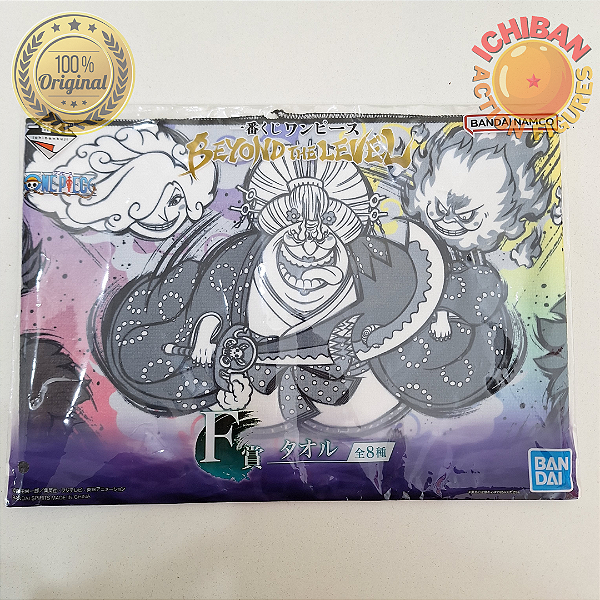 TOALHA BIG MOM ONE PIECE BEYOND THE LEVEL LETRA F ICHIBAN KUJI 100% ORIGINAL LACRADO