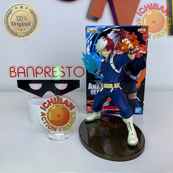 SHOTO TODOROKI MY HERO ACADEMIA THE AMAZING HEROES VOL.15 BANPRESTO 100% ORIGINAL COM CAIXA